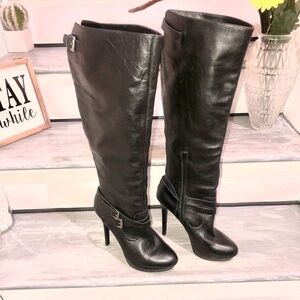 BCBGeneration Tall Heel Black Boots Size 9 1/2